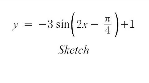 Grade 12 Advanced Functions - Sketching a Sine Function with Transformations