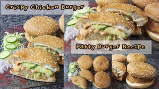 Chicken Crispy Burger || Patty Burger Recipe Better than MCDONALDS|| Recipe by moms__secret
