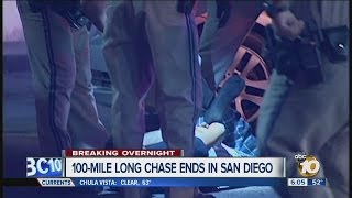 100-mile chase ends in San Diego