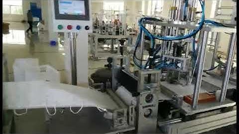 N95/FFP2 Mask full automatic production machine video