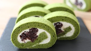 Matcha Swiss Roll Cake