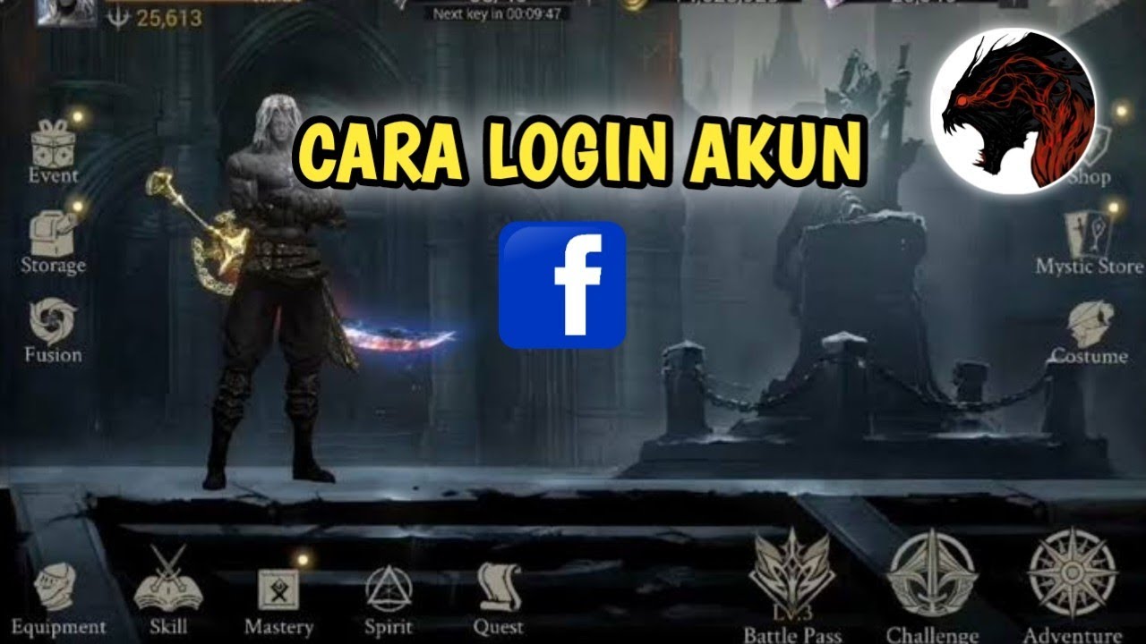 CARA LOGIN AKUN FACEBOOK GAME DEMON HUNTER SHADOW WORLD MOD