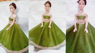 easy doll lehangga making/ payel art and craft apd