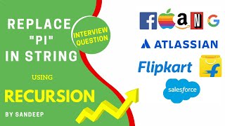 Program to replace pi of string using Recursion in JAVA | DSA | Interview Questions and Answers