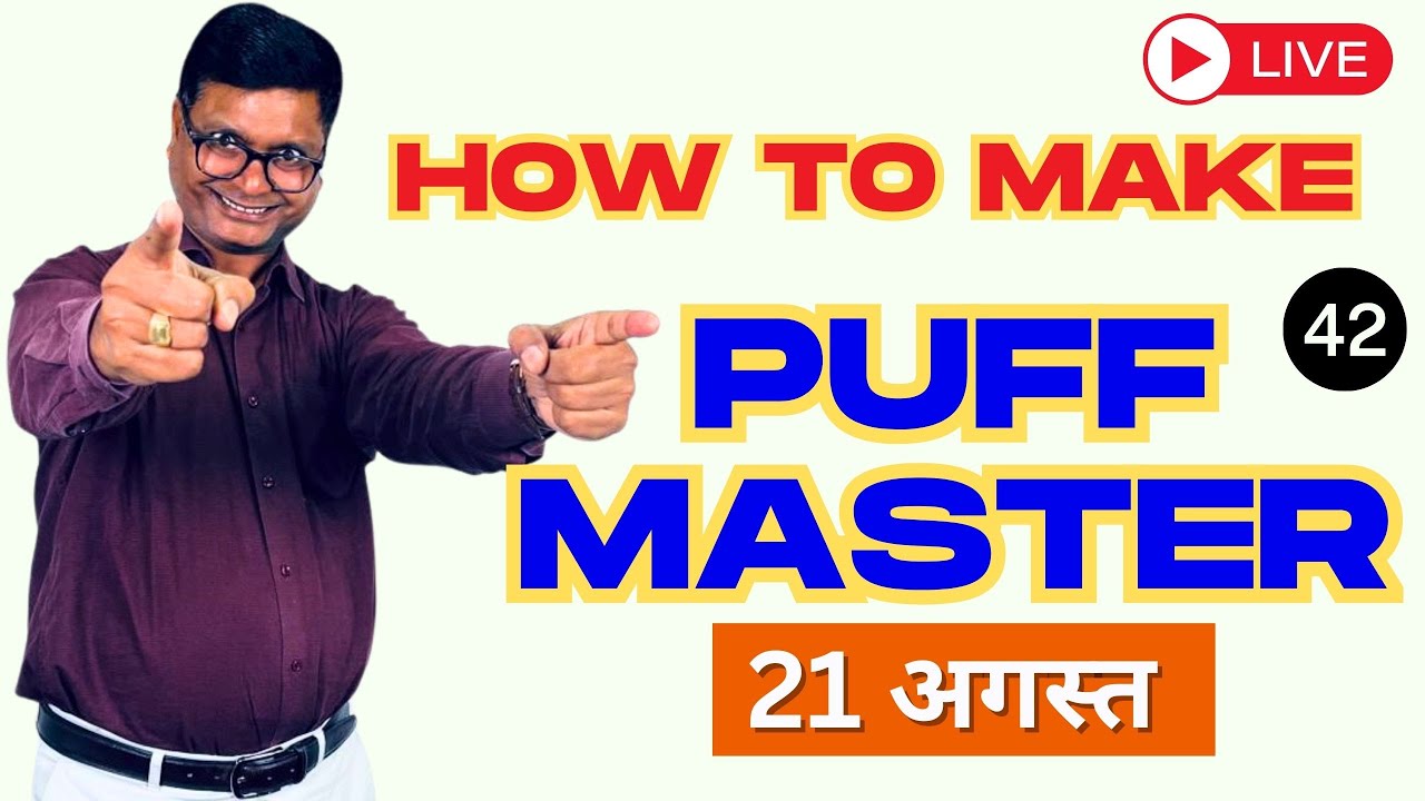 Live🔴 21 August  How to make Puff Master of 42 inch bust size by Blouse Master Rupesh Dewangan