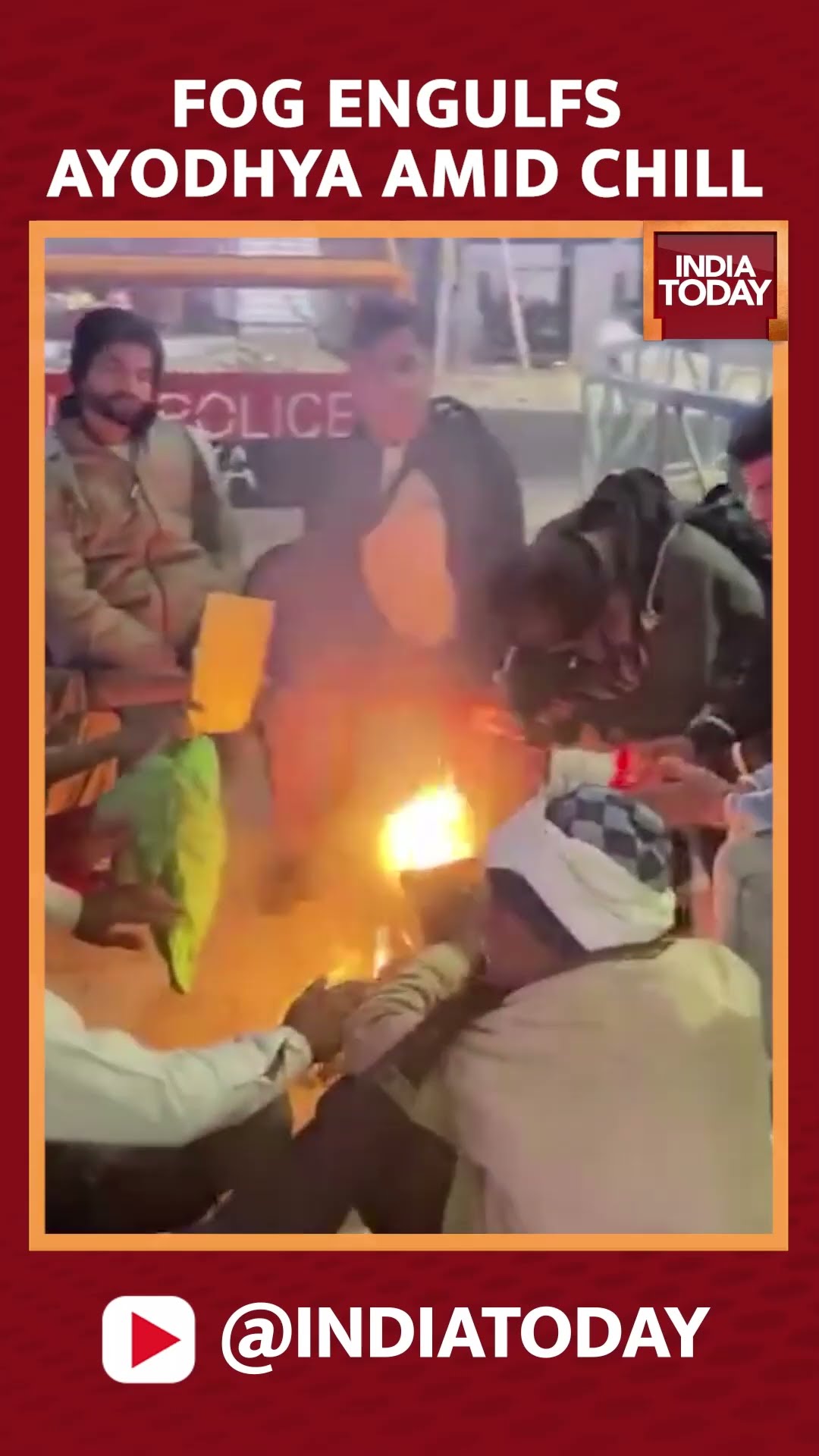 Winter Chilling Intensifies In Ayodhya | Fog Engulfs The Region Amid Chill | #shorts #ayodhya
