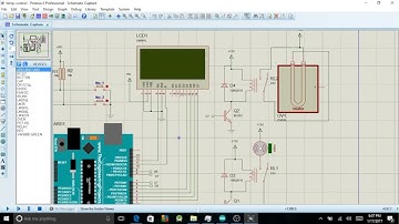 Design on proteus of a Temperature control with Arduino