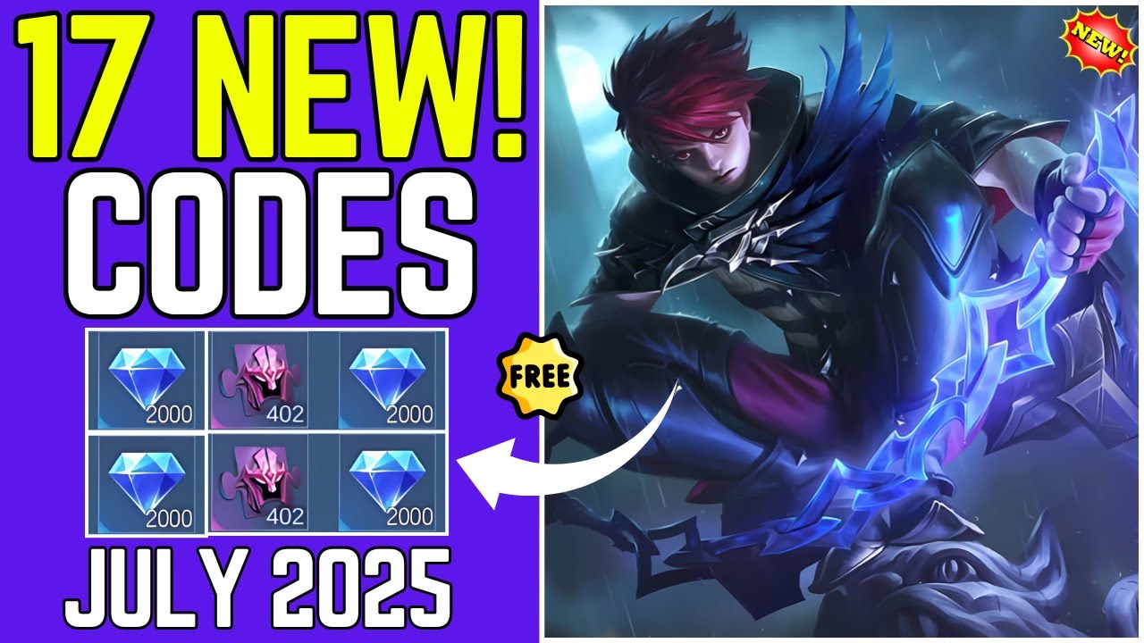 Mobile Legends Redeem codes July, 2025 - MLBB Diamond Codes + Promo Diamonds Mega Sale 2025