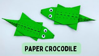 Moving Paper Crocodile | Easy Paper Toys | How To Make Paper Crocodile  ?