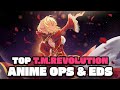 My Top T.M.Revolution (Abingdon boys school) Anime Openings &amp; Endings