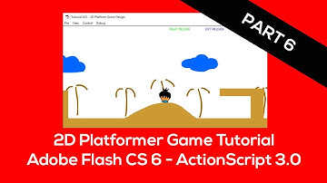Adobe Flash ActionScript 3.0 - 2D Platform Game - Skid and Poof - Part 5