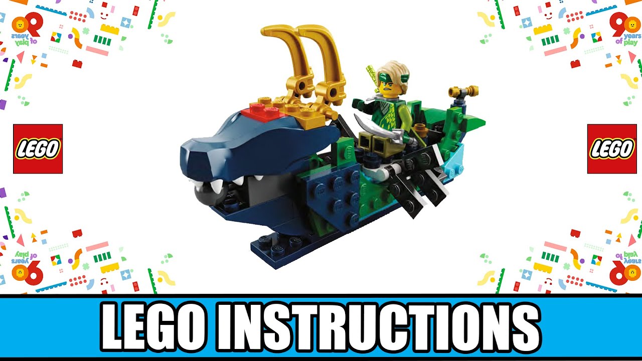 Ninjago - Lloyd’s Boat (90 Years Alternative Build) LEGO instructions