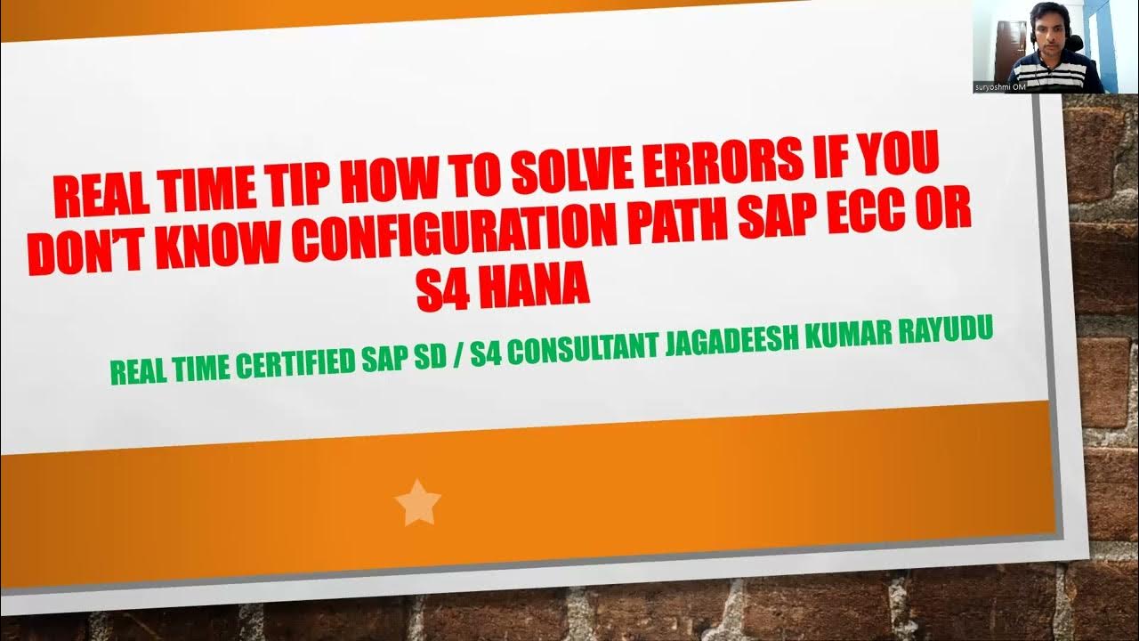 real time tip HOW TO SOLVE ERRORS IF YOU DON’T KNOW Configuration path