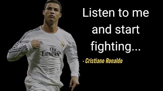 Cristiano Ronaldo - Motivational Speech | you should definitely listen
