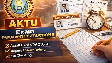 AKTU Admit Card 2025 – Important Instructions Every Student Must Read Before Exam #engineersgateway