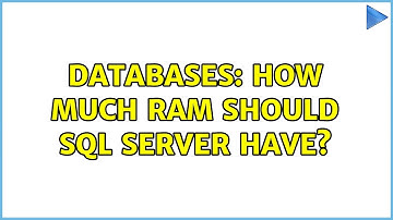Databases: How much RAM should SQL Server have? (3 Solutions!!)