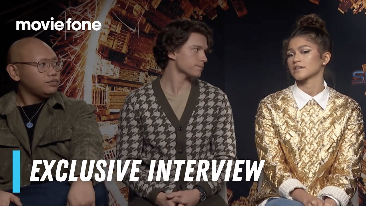'Spider-man No Way Home' Interview Featuring Tom Holland and Zendaya - Moviefone