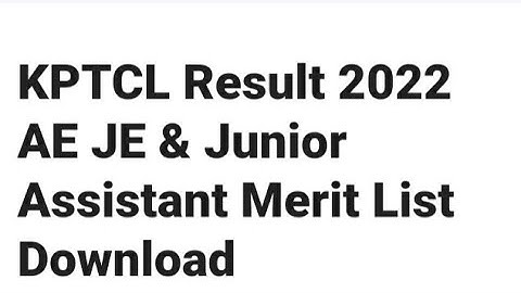KPTCL RESULT 2022 RELEASED DATE UPDATE, LATEST NEWS KPTCL CUTOFF OUT