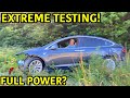 Off Roading Our Wrecked Tesla Model X