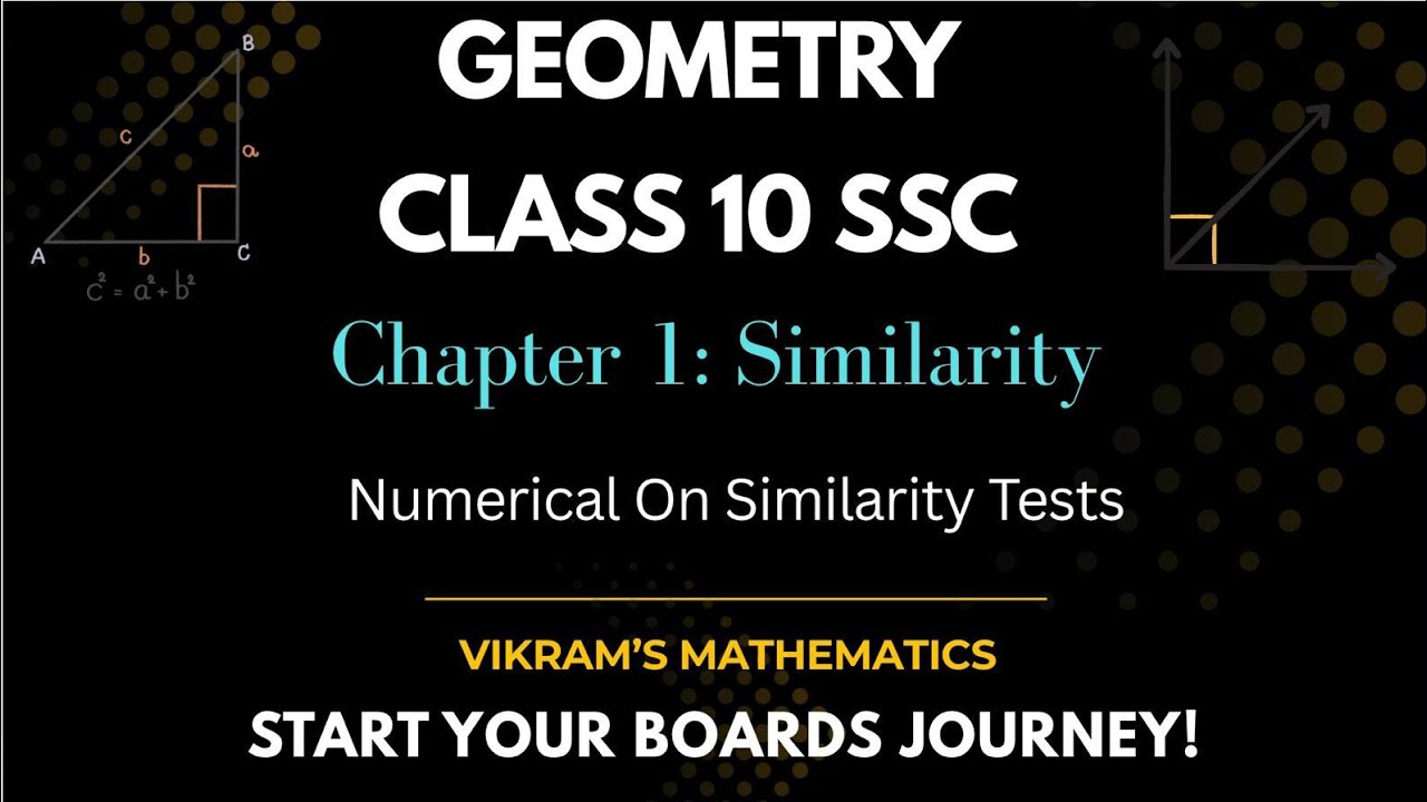 Test of Similarity | Similarity Chapter | Class 10 Geometry ...