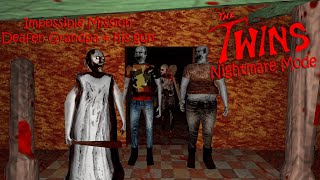 The Twins Unofficial PC Port, IMPOSSIBLE MISSION with deafen grandpa & his gun with Nightmare Mode