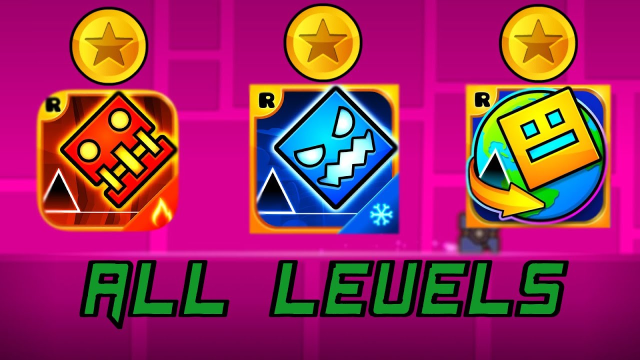 Geometry Dash Subzero, World, Meltdown 100% All Coins | Geometry Dash 2 ...