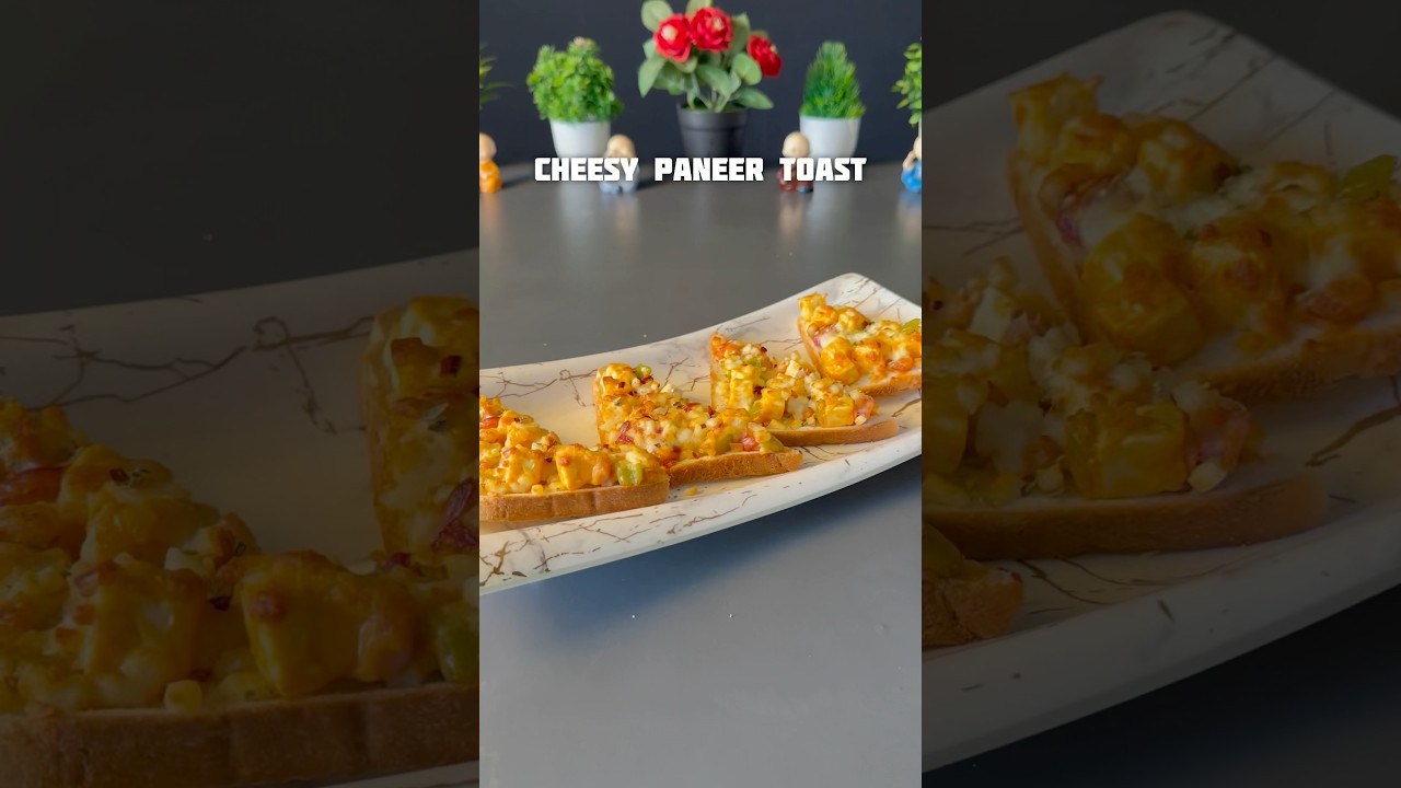 Trending recipe of Cheesy Paneer Toast 