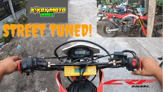 CRF 150L  Acceleration and Top Speed Run || Normal Riding Position 138kph