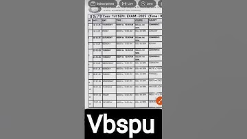 vbspu BSc bcom first semester exam date  #vbspu #bsc#bcom #BSc first semester time table #timetable