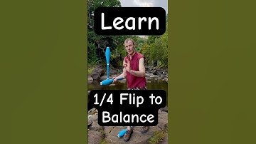 Learn the 1/4 Flip to Balance - Club Manipulation Tutorial - #juggling #tutorial #learn #balance