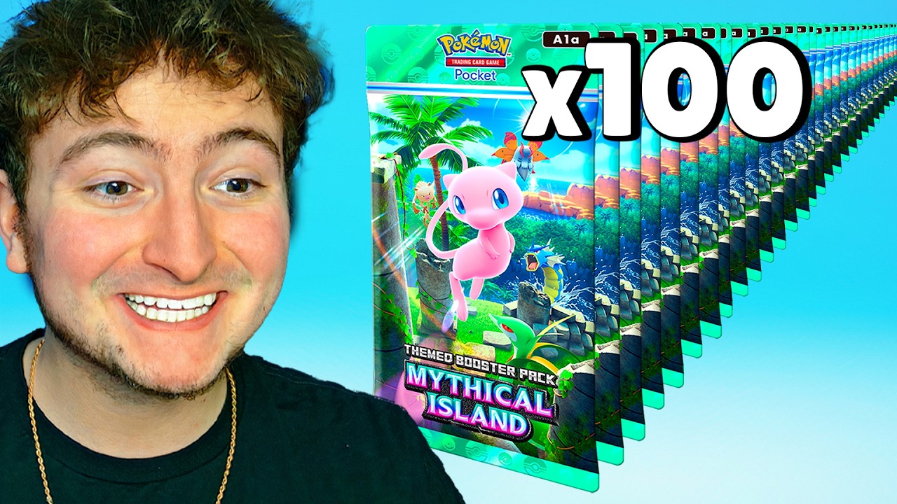 Я открыл 100 наборов «Мифический остров» в Pokemon Pocket!