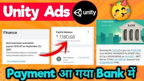 Unity Ads Payment Proof | Unity Ads Self Earning proof | Unity earning trick |  #SuperCPCPRO