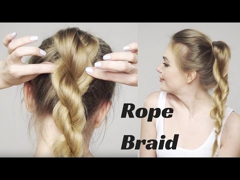 How to Create a Rope Braid | Twisted Ponytail