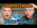 Every Country England Has Invaded: Visualized REACTION!! | AMERICANS REACT!!