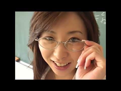 Shiny pantyhose and high heels school teacher uniform in japanese vintage video program14