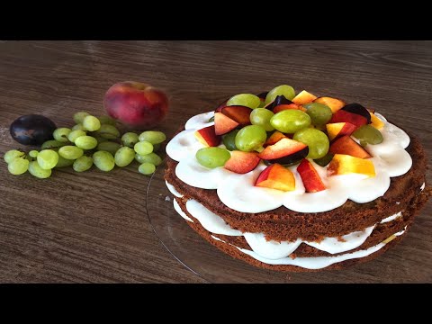 ხილის ტორტი - უგემრიელესი რეცეპტი / Fruit Cake Recipe