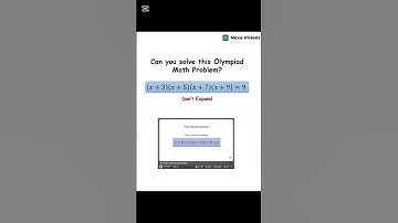 Math Olympiad Question that 99% fail to solve