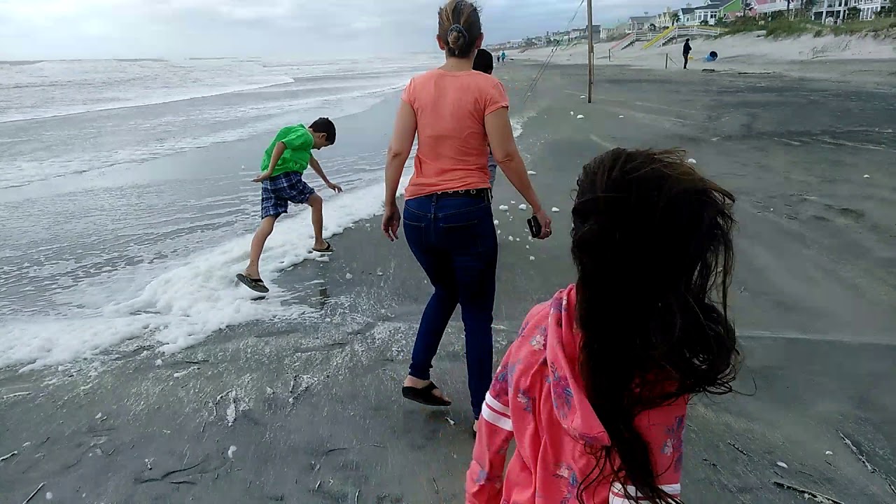 Super windy beach day thanks to Hurricane Michael!