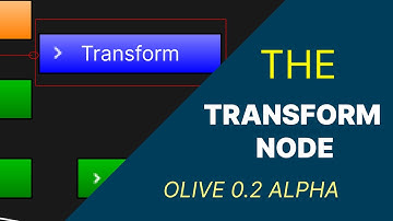 Adding a transform node to solid and text in Olive 0 2 Alpha