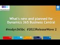 What's new and planned for #msdyn365bc 2023 Release Wave 2.