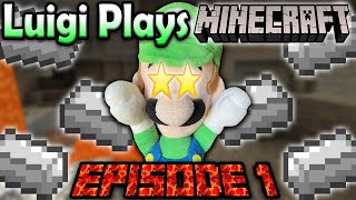Luigi Plays Minecraft! Episode 1 ~ Iron Galore!