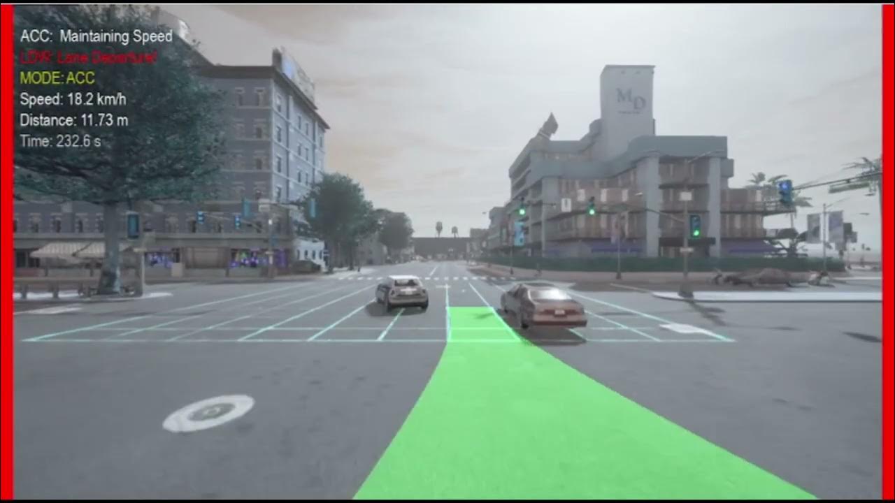 Adaptive Cruise Control (ACC) using CARLA Simulator + Python (Radar ...