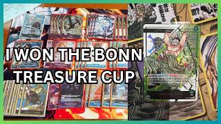 I got 1st place at the 900  players Treasure Cup in Bonn and won a serial Zoro!