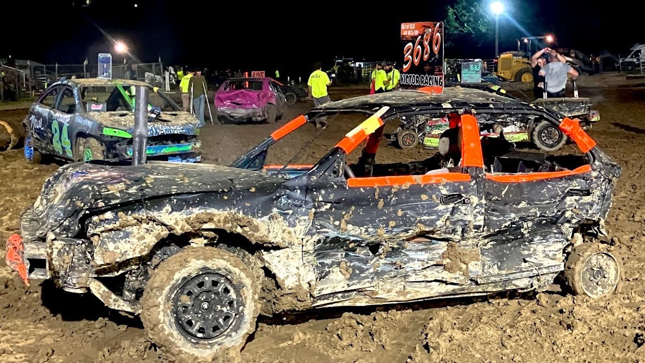 Heat 3 Compacts Bullskin Twp. Fair Demolition Derby August 16th, 2025 