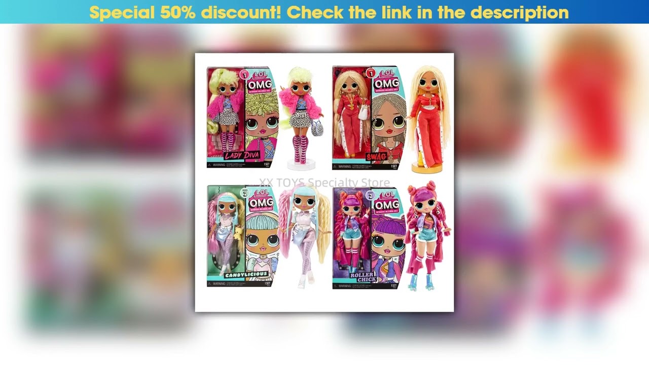 Exclusive L.O.L. Surprise! OMG Outrageous Millennial Girls House of Surprises Fashion Doll Series 1