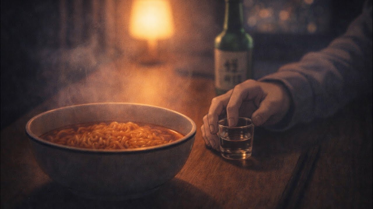 혼자 먹는 컵라면, 식어가는 소주 한 잔.. 오늘 내 모습 같아서 만든 노래