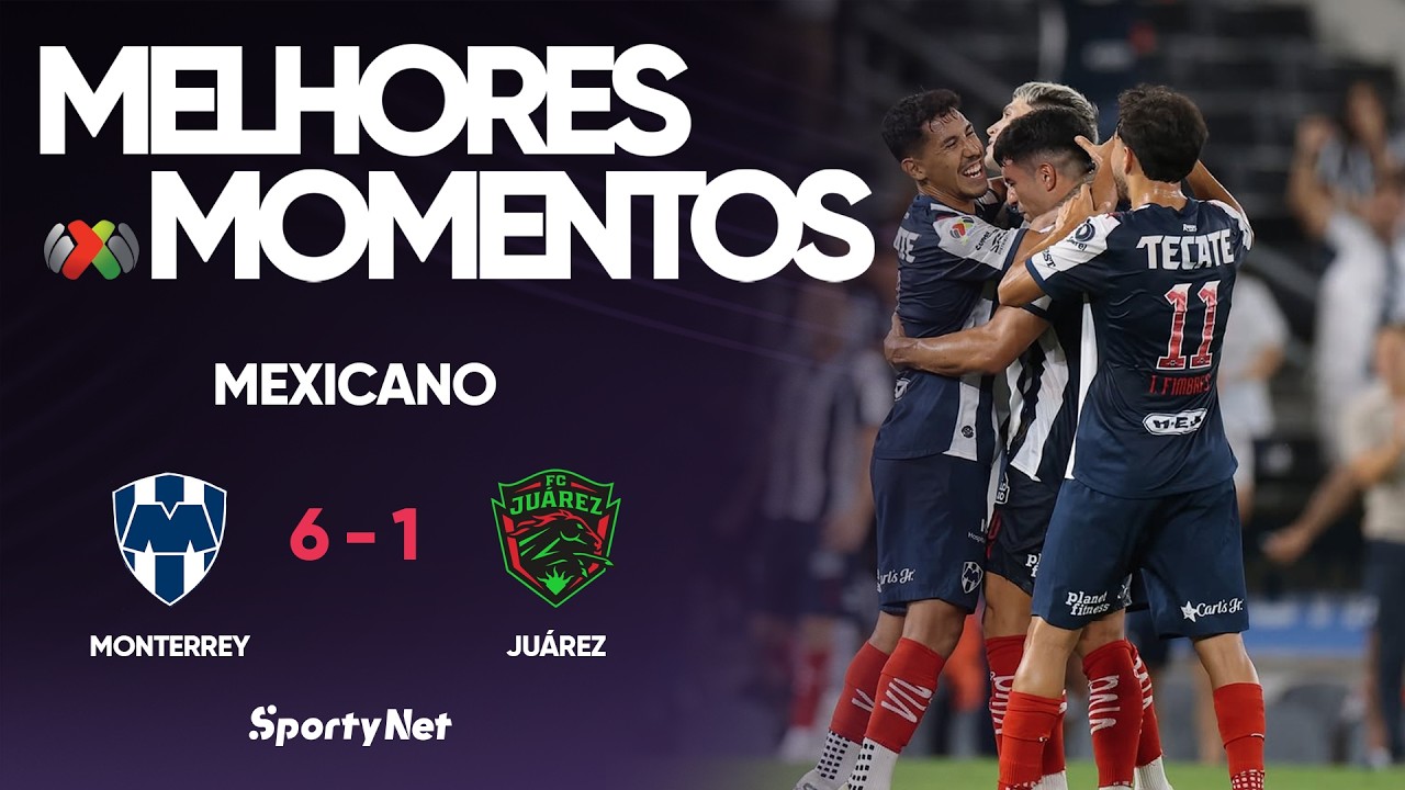 GOLEADA HISTÓRICA NO TEQUILÃO - Monterrey 6x1 Juárez - Campeonato Mexicano - Melhores Momentos