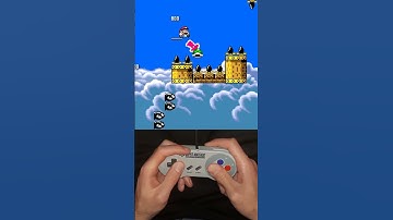 Mario does SHELL JUMPS on the AIRSHIP #shorts #kaizo #mario