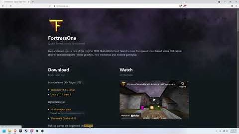 How to install FortressOne free open source QuakeWorld Team Fortress