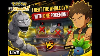 Only ONE Pokémon vs Gym Leader! 😳 | Pokémon Let’s Go Pikachu LIVE